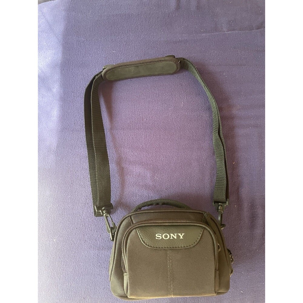 Sony Vintage Camera Bag Crossbody Case CS-V15 Green Grey Light Use Small